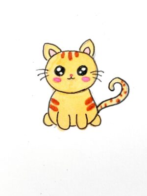 نقاشی گربه ملوس