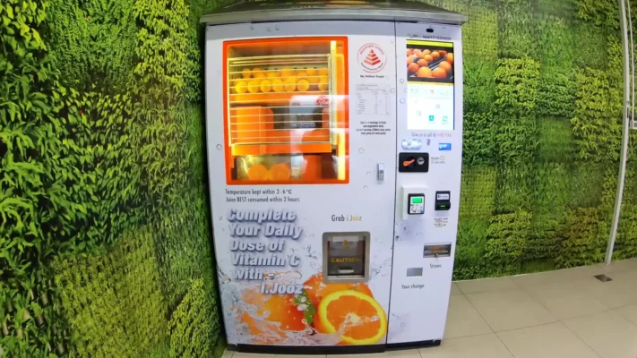دستگاه فروش آب پرتقال گیری خودکار