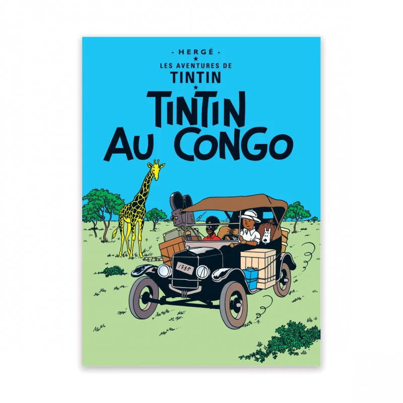 کارت پستال-تن تن در کنگو