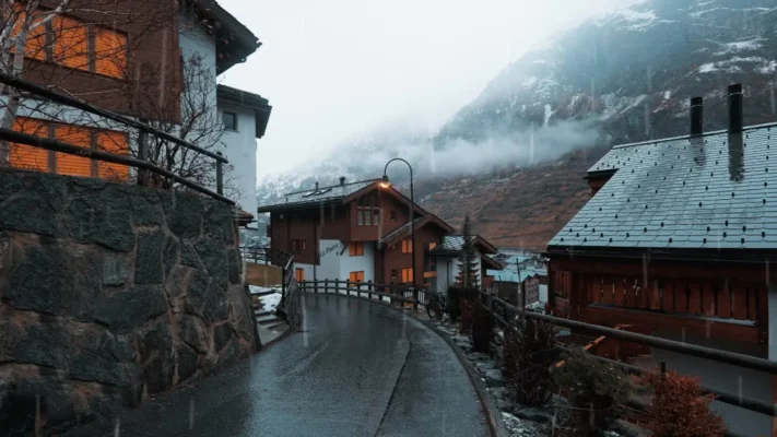 صدای قدم زدن در زرمات سوئیس