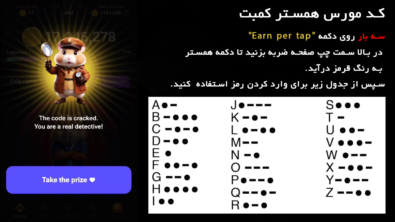 آموزش کامل کد مورس همستر کمبت